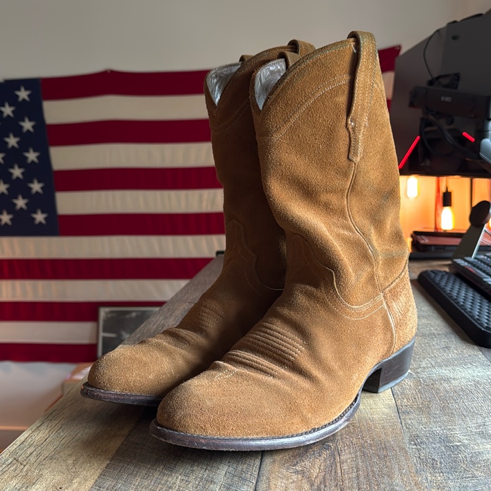 Tecovas The Johnny Cowboy Boot Size 11 1/2 D Honey Suede
